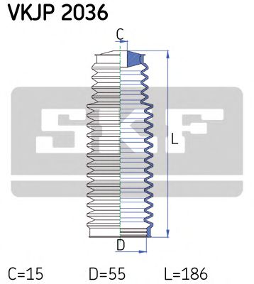 Пыльник рулевой рейки SKF VKJP 2036