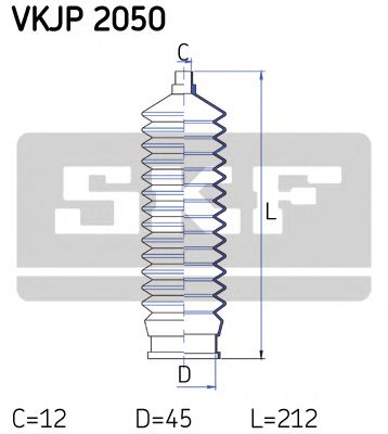 Пыльник рулевой рейки SKF VKJP 2050