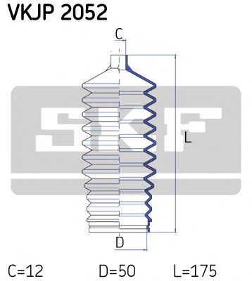 Пыльник рулевой рейки SKF VKJP 2052