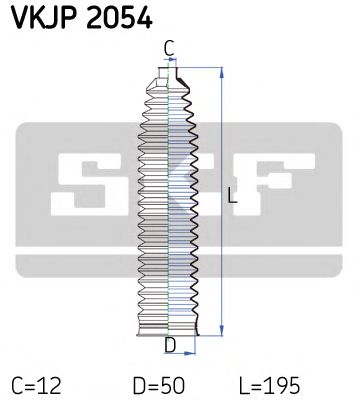 Пыльник рулевой рейки SKF VKJP 2054