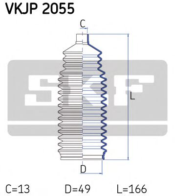 Пыльник рулевой рейки SKF VKJP 2055