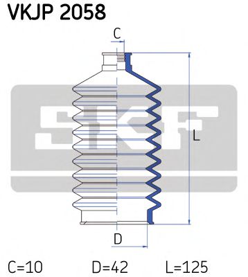 Пыльник рулевой рейки SKF VKJP 2058