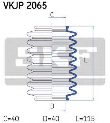 Пыльник рулевой рейки SKF VKJP 2065