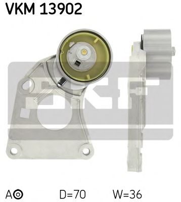 Натяжной ролик ремня ГРМ SKF VKM 13902