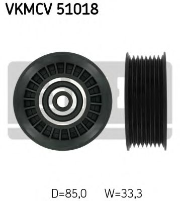 Обводной ролик SKF VKMCV 51018