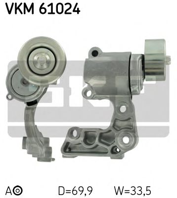 Ролик ремня генератора SKF VKM 61024