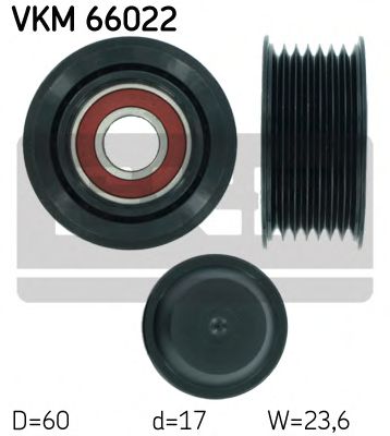 Обводной ролик SKF VKM 66022
