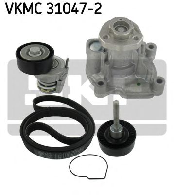 Водяной насос + комплект ручейковых ремней SKF VKMC 31047-2