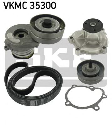 Водяной насос + комплект ручейковых ремней SKF VKMC 35300