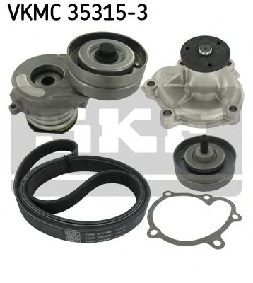 Водяной насос + комплект ручейковых ремней SKF VKMC 35315-3