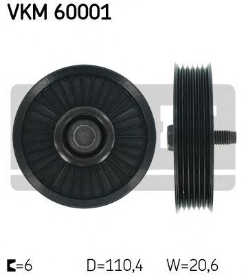 Обводной ролик SKF VKM 60001