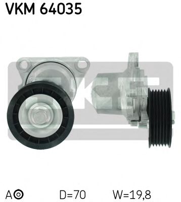 Ролик ремня генератора SKF VKM 64035