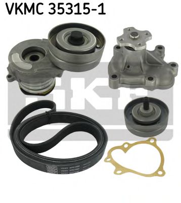 Водяной насос + комплект ручейковых ремней SKF VKMC 35315-1