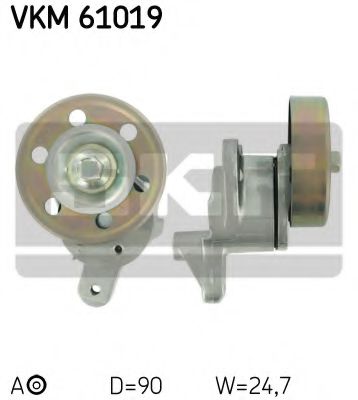 Ролик ремня генератора SKF VKM 61019