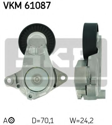 Ролик ремня генератора SKF VKM 61087