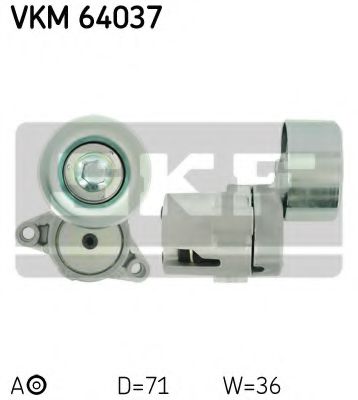 Ролик ремня генератора SKF VKM 64037