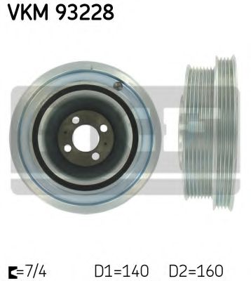 Шкив коленвала SKF VKM 93228