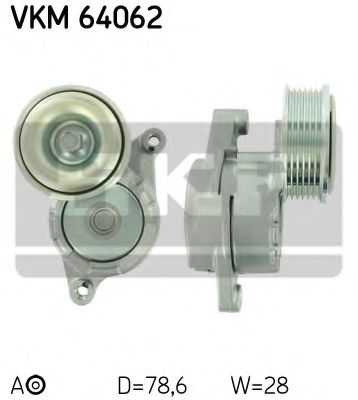 Ролик ремня генератора SKF VKM 64062