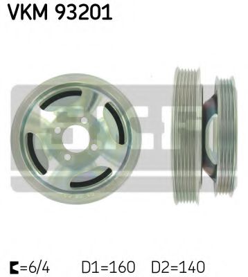 Шкив коленвала SKF VKM 93201