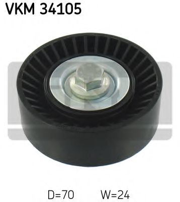 Обводной ролик SKF VKM 34105