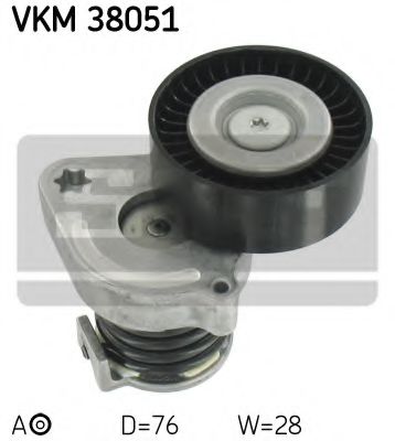 Ролик ремня генератора SKF VKM 38051