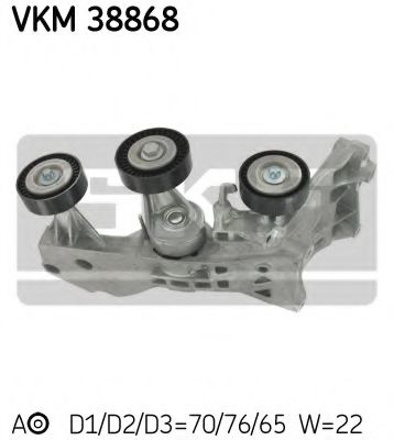 Ролик ремня генератора SKF VKM 38868