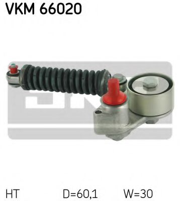 Ролик ремня генератора SKF VKM 66020