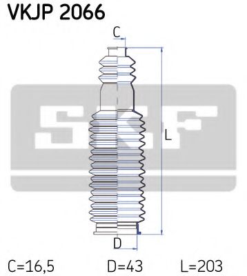 Пыльник рулевой рейки SKF VKJP 2066