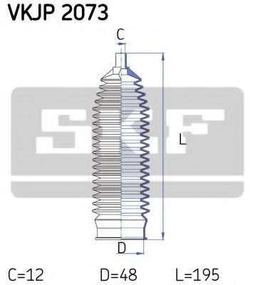 Пыльник рулевой рейки SKF VKJP 2073