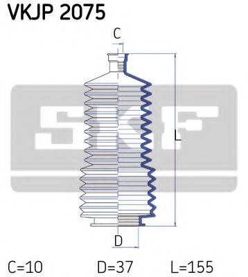 Пыльник рулевой рейки SKF VKJP 2075