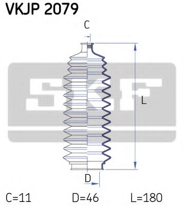 Пыльник рулевой рейки SKF VKJP 2079