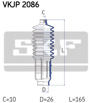 Пыльник рулевой рейки SKF VKJP 2086