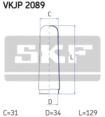Пыльник рулевой рейки SKF VKJP 2089