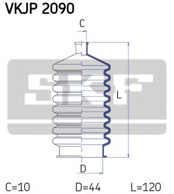 Пыльник рулевой рейки SKF VKJP 2090