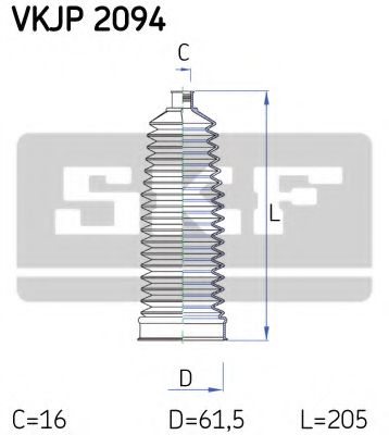 Пыльник рулевой рейки SKF VKJP 2094