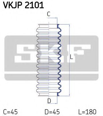 Пыльник рулевой рейки SKF VKJP 2101