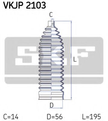 Пыльник рулевой рейки SKF VKJP 2103