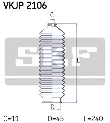 Пыльник рулевой рейки SKF VKJP 2106