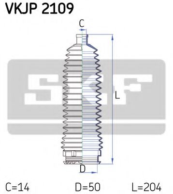 Пыльник рулевой рейки SKF VKJP 2109