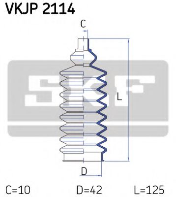 Пыльник рулевой рейки SKF VKJP 2114