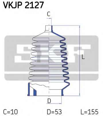 Пыльник рулевой рейки SKF VKJP 2127