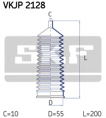 Пыльник рулевой рейки SKF VKJP 2128