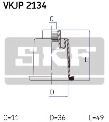 Пыльник рулевой рейки SKF VKJP 2134