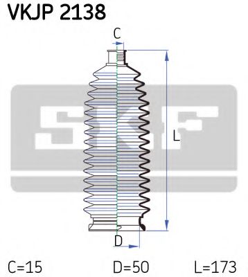Пыльник рулевой рейки SKF VKJP 2138