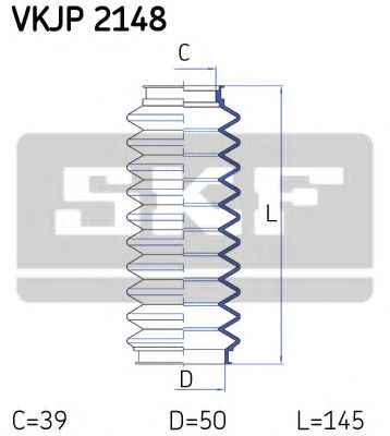 Пыльник рулевой рейки SKF VKJP 2148