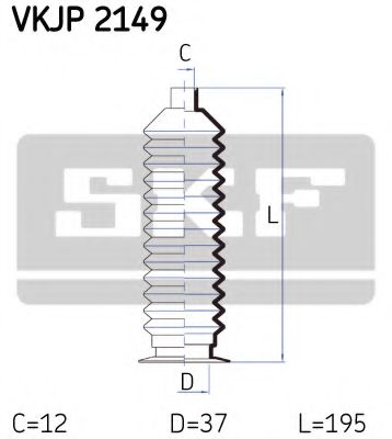 Пыльник рулевой рейки SKF VKJP 2149