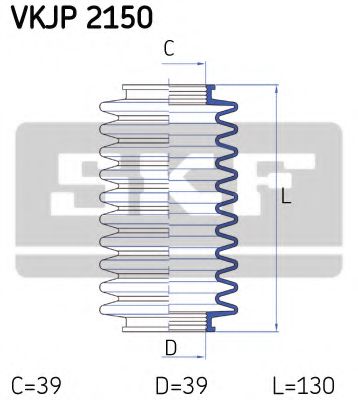 Пыльник рулевой рейки SKF VKJP 2150