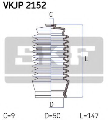 Пыльник рулевой рейки SKF VKJP 2152