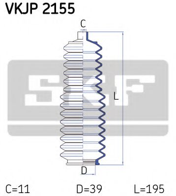 Пыльник рулевой рейки SKF VKJP 2155