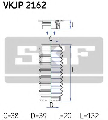 Пыльник рулевой рейки SKF VKJP 2162